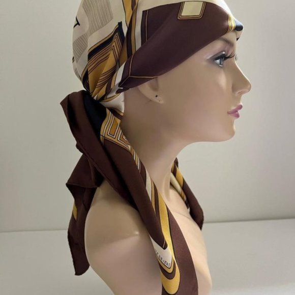 LES COUPES HERMES SCARF BY FRANCOISE DE LA PERRIERE REVERSIBLE OPERA SCARF/SHAWL - Picture 4 of 17